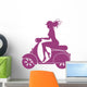 Girl Scooter Wall Decal