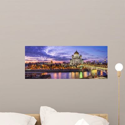 The City Will Dive Into Wall Decal shown on a wall
