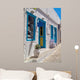 Traditional greek alley on Mykonos island, Greece Wall Decal