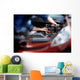 Mechanic working in auto repair garage Wall Decal