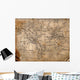 Ancient Map of the World Wall Decal