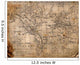 Ancient Map of the World Wall Decal