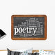 poetry word cloud Wall Decal
