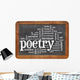 poetry word cloud Wall Decal