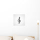 Music notes on a solide white background, easy editable Wall Decal