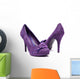 Purple High Heels White Wall Decal