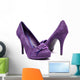 Purple High Heels White Wall Decal