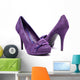 Purple High Heels White Wall Decal