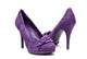 Purple High Heels White