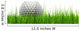 White golf ball in grass Wall Decal