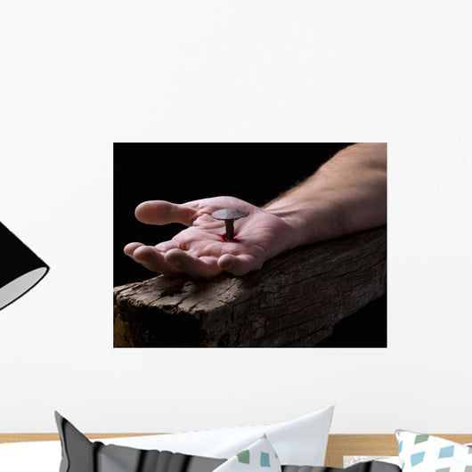 Hand of Christ, nailed to the cross Wall Decal