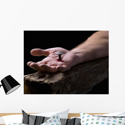Hand of Christ, nailed to the cross Wall Decal