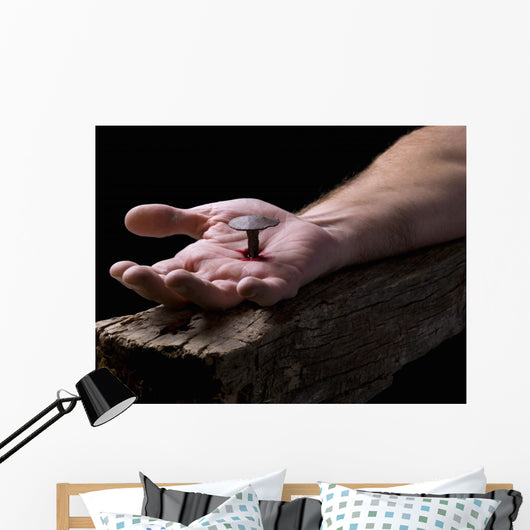 Hand of Christ, nailed to the cross Wall Decal