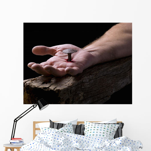 Hand of Christ, nailed to the cross Wall Decal