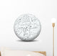 Kugel Mathematik Icon Symbol 2 Wall Decal