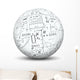Kugel Mathematik Icon Symbol 2 Wall Decal