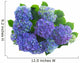 border of blue hortensia flowers Wall Decal