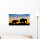 Elephant On Mountain Wall Decal