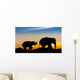 Elephant on mountain Wall Decal