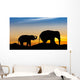 Elephant on mountain Wall Decal