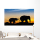 Elephant on mountain Wall Decal
