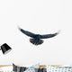Raven in flight on white Wall Decal