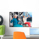 Happy Elderly Women Working Out at the Gym. Wall Decal