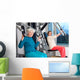 Happy Elderly Women Working Out at the Gym. Wall Decal