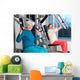 Happy Elderly Women Working Out at the Gym. Wall Decal