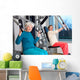 Happy Elderly Women Working Out at the Gym. Wall Decal