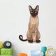Oriental Siamese cat Wall Decal
