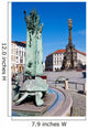Arion fountain,  column (UNESCO), Olomouc, Czech republic Wall Decal
