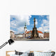The holy trinity column (UNESCO), renaissance town hall with act Wall Decal