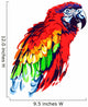 Red Parrot Wall Decal