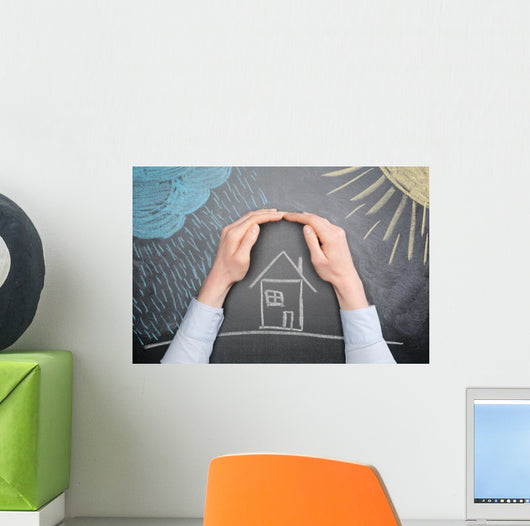 Protect a Property from the Weather Wall Decal