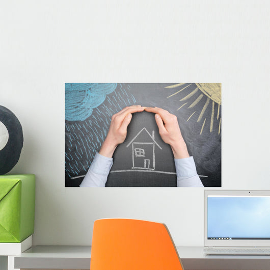 Protect a Property from the Weather Wall Decal