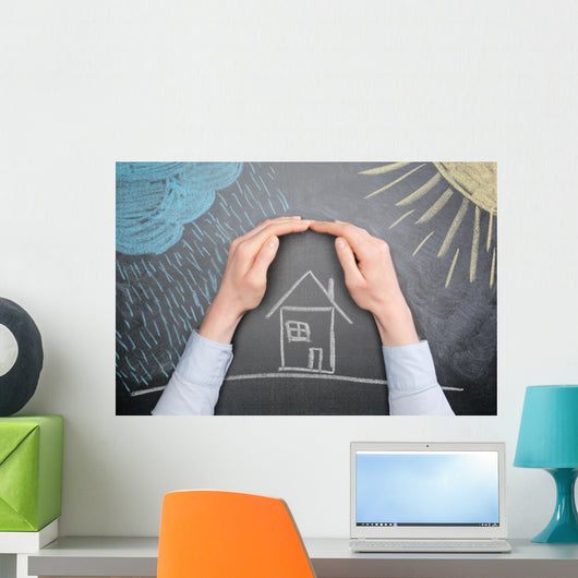 Protect a Property from the Weather Wall Decal
