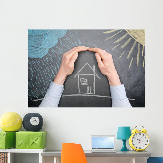 Protect a Property from the Weather Wall Decal