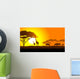 African savanna an evening landscape Wall Decal