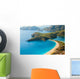 Oludeniz lagoon in sea landscape view of beach Wall Decal
