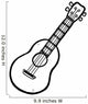 Ukulele Guitar Wall Decal