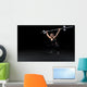 Crossfit woman athlete performs  weight lift Wall Decal