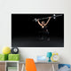 Crossfit woman athlete performs  weight lift Wall Decal