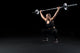 Crossfit woman athlete performs  weight lift Wall Decal