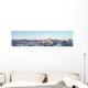 Winter-Landschaft: Blick &uuml;ber Sigmaringen mit Schloss Wall Decal