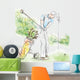 Golfer - Hand drawn illustration converted into vector Wall Decal