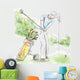 Golfer - Hand drawn illustration converted into vector Wall Decal
