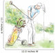 Golfer - Hand drawn illustration converted into vector Wall Decal