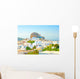 view of Chora the capital of Amorgos island in Greece Wall Decal