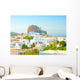 view of Chora the capital of Amorgos island in Greece Wall Decal